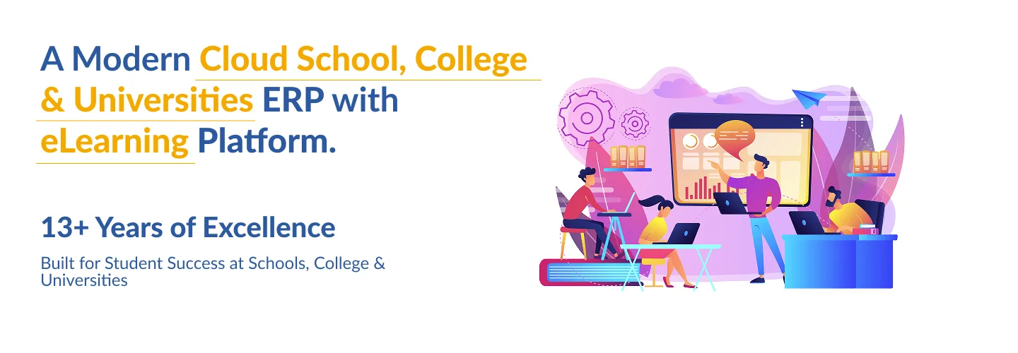 Edumarshal school ERP second section banner